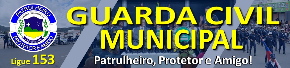 Cabeçalho do site relatoriosgcmj - Guarda Civil Municipal de Jacobina